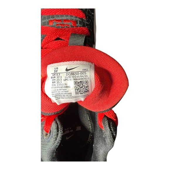 Nike Big Kids LeBron Witness 7| Basketball’Bred’ DM1123-005 - Picture 8 of 9